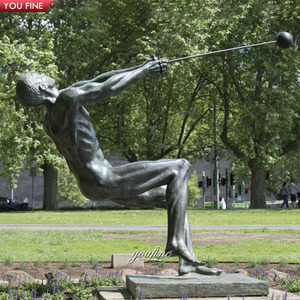 YOUFINE Custom Cast Bronze Hammer Thrower Statue Life-Size <strong>Athlete</strong> Sculpture for Park - Product Image 5