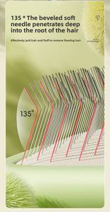 Spazzola di Lusso Personalizzata in Acciaio Inox, Legno e Gomma Blu con Motivo Cane Cartone Animato per Gatti e Piccoli Animali, Ecologica - Product Image 5