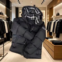 Veste en duvet de luxe pour homme, personnalisable avec n'importe quel logo brodé, luxe léger, veste en duvet élégante et chaude