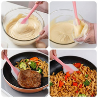 Espátula de Silicona Mini de 8.5 Pulgadas para Raspado de Mermelada y Salsas, Suministros de Catering Ecológicos Aptos para Lavavajillas