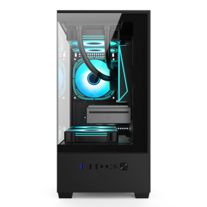 ES8 Sea View phòng máy tính để bàn trường hợp M-ATX 240 làm mát bằng nước DIY mainframe Trường hợp với Fan MicroATX phong cách cổ - Product Image 3