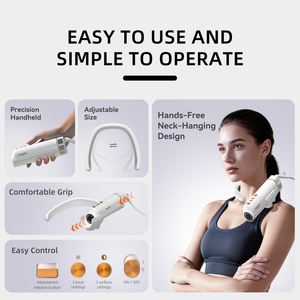 Secador de Pelo para Mascotas Shernbao, para Perros y Gatos, con Diseño de Colgante para el Cuello, Manos Libres, Plástico ABS de Ingeniería, 110-240V - Product Image 4