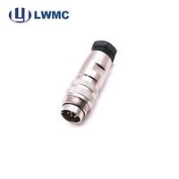 LWMC 1200V 5A Material de contacto de latón actual conexión aviación AISG M16 conector Amphenol macho/hembra conector de 8 pines