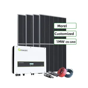 Morel Personalizar Estação Solar Comercial 1MW 1.5MW 2MW 3MW 4MW 5MW na Rede de Energia Solar