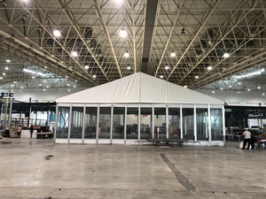Sang trọng trong suốt marquee Glass tường Bìa Hợp kim nhôm Cấu trúc khung hồ sơ lều cho đám cưới ngoài trời tổ chức sự kiện - Product Image 5