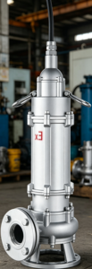 Bomba Sumergible para Aguas Residuales SUOU Serie BWQ-QG, de Acero Inoxidable, a Prueba de Explosiones, con Brida Estándar, 0.75kW - 15kW - Product Image 3