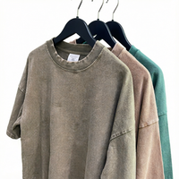 T-shirt Homme Oversize en Coton 100% Personnalisé, Délavé à l'Acide, Impression Graphique, Grammage Lourd, Grande Taille, Qualité Supérieure, Style Streetwear