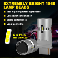 7443 W21/5W Résistance de charge LED avec décodeur anti-erreur et anti-scintillement, faisceau de câblage pour ampoule de feux de recul et de conduite