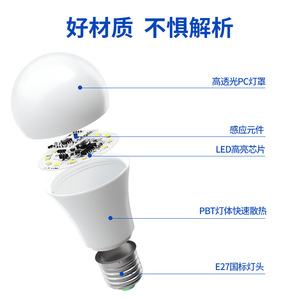 หลอดไฟ LED A19 ขั้ว E27 ตัวหลอดพลาสติก แสงขาว 5000K ค่า CRI 80 ใช้ไฟ AC 85-265V อายุการใช้งาน 25000 ชั่วโมง ควบคุมด้วยสวิตช์แบบแมนนวล - Product Image 3