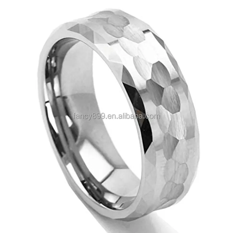 Engagement band tungsten carbide fashion finger ring for man silver napkin rings