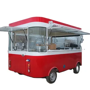 Outdoor Street Donut Fast Food Mobile Food Cart Trailer Truck for With Cooking Equipment Food Trucks HotDog and Kitchen for Sale