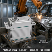 Moteur servo tout métal XQ-POWER XQ-S9450D 700 kg, sans balais, couple élevé, pour bras robotique, 24V-30V, vente en gros OEM