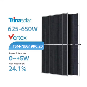 Módulo Solar Monocristalino de 650 Vatios, Paneles Solares de Tipo N Topcon de 640w 630w de China - Product Image 1