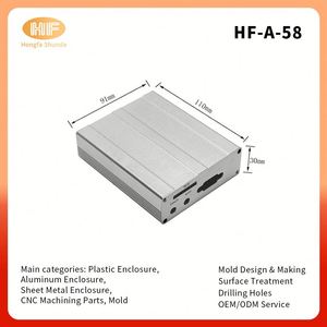 Hongfa Shunda HF-A-58 Aluminum Alloy Control Box IP54 Protection 110x91x30mm Powder Coated Extruded Sliding <b>Enclosure</b> Electronic - Product Image 3