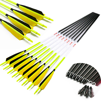 Linkboy fabricant de tir à l'arc 32 pouces véritable plume de dinde aubes ID6.2 colonne vertébrale 500 tir à l'arc arc classique flèche en carbone pour le tir