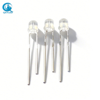 Diode LED ultra-lumineuse 3 mm 5 mm 10000 mcd haute intensité 120 °   LED à lentille transparente à angle de vision de 20 mA pour usage extérieur