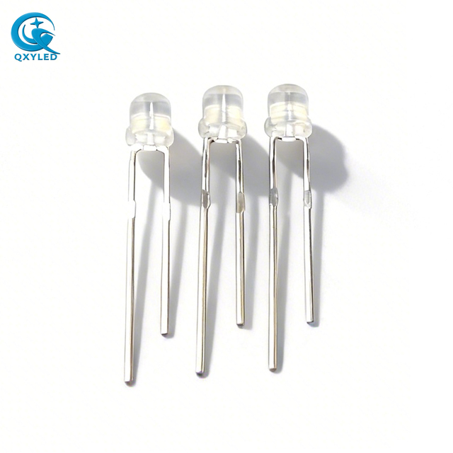 Ultra Bright 3mm 5mm LED Diode 10000mcd High Intensity 120° Viewing Angle 20mA Clear Lens Through Hole LED for Outdoor Use