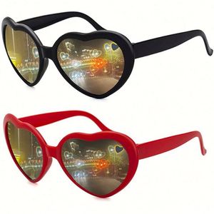 แว่นกันแดดแฟชั่นขายส่ง เปลี่ยนแสงให้เป็นรูปหัวใจ แว่นตาเอฟเฟกต์รูปหัวใจสำหรับผู้หญิง - Product Image 6