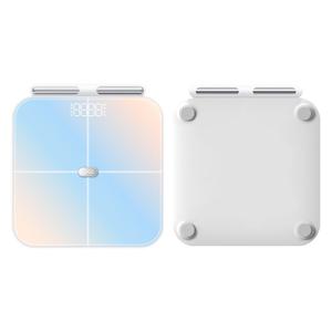 Báscula Inteligente de Grasa Corporal Recargable con Ocho Electrodos, Aplicación, Diseño Rectangular Colorido y Carga USB - Product Image 1
