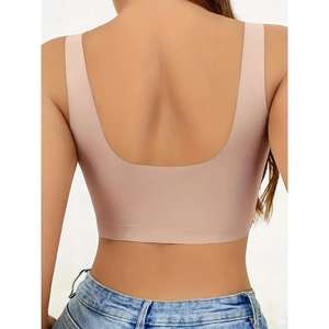 Comfortable Seamless Wireless One-Piece <b>Vest</b> Bra for <b>Women</b> Big Size Soft 3D Summer Everyday Push-Up Bra Comfortable Wire-Free - Product Image 2