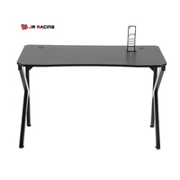 Table de jeu PC en métal large de haute qualité, bureau de gaming noir pour esports