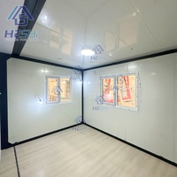 Maison préfabriquée prête à l'emploi, pliable et portable, de 20, 30 ou 40 pieds, avec 2, 4 ou 5 chambres, en conteneur maritime extensible