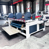 Machines à coller le carton ondulé semi-automatiques sur mesure BYZ-2200 et machines à plier et coller les boîtes en carton
