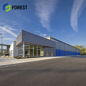 Bâtiment en structure métallique préfabriquée pour entrepôt frigorifique, entrepôt industriel, supermarché, école, couleur personnalisée, vente en gros - Product Image 2