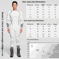 Vêtements de compression pour le ski, séchage rapide, pour homme et femme, exclusivement pour l'extérieur, automne/hiver, cyclisme, ajustés, évacuant l'humidité