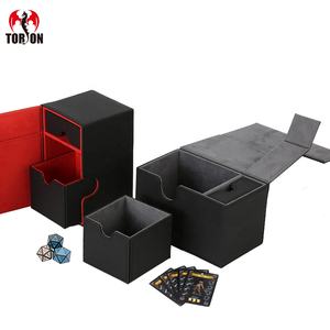 Torson 100 + cuir PU + flanelle Trading Deck Box Premium Storage pour TCG Yugioh Cartes à jouer pour Mth Pu Leather Deck Box - Product Image 1