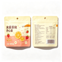 Sachet souple de qualité alimentaire avec fermeture éclair, personnalisable, en plastique, pour l'emballage de fruits secs, de snacks et d'aliments secs
