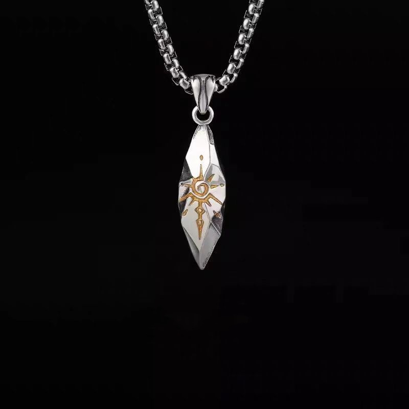 สร้อยคอไข่มุกสี่เหลี่ยมเหล็ก 60+5 ซม.