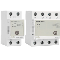 Interrupteur de relais temporisé intelligent GEYA haute performance avec Wi-Fi, télécommande sans fil 2/4P, 32-80A, 220V, usage industriel
