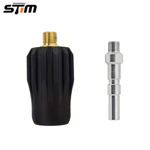 Conector Rápido para Lavadora de Autos Stm, Rosca Macho-Hembra de 1/4 de Pulgada, Acero Inoxidable, Latón, Conector Italiano Kew - Product Image 1