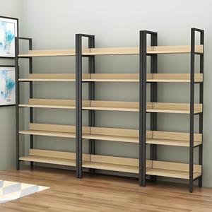 制造商轻质5层超市展示架双面平背板可调木质搁板耐用金属 - Product Image 3