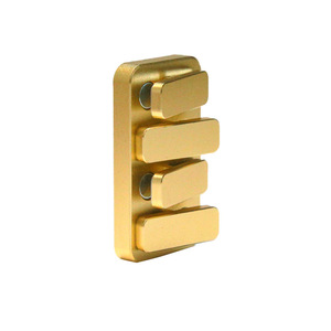 Fidget Spinner en métal doré EDC, modèle personnalisé, avec fonction de poussoir de carte, de bascule de cartes, de porte-monnaie, de anneaux et de métronome piano, pour enfants et adultes - Product Image 3