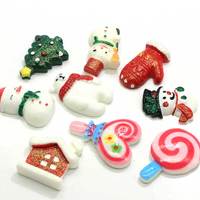 Série de noël dos plat résine coque de téléphone Cabochons Scrapbooking bijoux à bricoler soi-même artisanat décoration accessoires