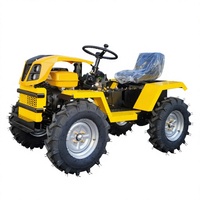 Mini Tractor de 18 HP 4WD, Compacto, para Pequeñas Granjas, con Motor Diésel
