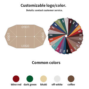 Parasol Cantilever Double Roman Robuste pour Extérieur, Protection Solaire, Parasol Déporté pour Patio, Jardin, Piscine, Terrasse, Rotation à 360 Degrés - Product Image 5