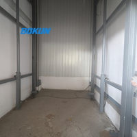 Monte-charge à rail de guidage pour le transport vertical de marchandises en usine et en parc industriel, intérieur/extérieur, fixe
