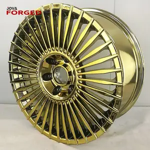 Versetzte Speiche 22 Zoll Gold Finish Felgen Chrome_wheels