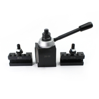 Ensemble de porte-outils à changement rapide de type piston 251-100, 6 pièces en acier, revêtement oxyde noir, pour tour CNC, portée 12 pouces