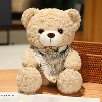 Chocolat ours en peluche peluche chocolat ours en peluche jouets mignon ours en peluche avec écharpe