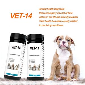 Bandelettes de test urinaire vétérinaire 14-en-1 personnalisées pour chats et chiens, pour la détection du pH, des leucocytes et des protéines sanguines, VET-14, vente en gros du fabricant - Product Image 4