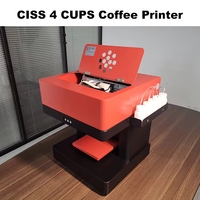 Imprimante alimentaire 3D à encre comestible pour selfies sur café, modèle très populaire, 4 tasses incluses