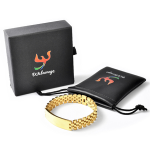 F459 <span class=keywords><strong>bracciale</strong></span> con Logo inciso da uomo personalizzato in acciaio inossidabile nero <span class=keywords><strong>argento</strong></span> placcato oro gioielli da uomo bracciali con barra vuota - Product Image 6