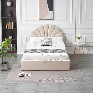 Modern European Luxury Tufted Gas Lift <strong>Underbed</strong> Storage Platform <strong>Bed</strong> with Metal Frame for Bedroom Furniture - Product Image 2