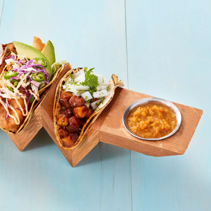 <span class=keywords><strong>Plateau</strong></span> de service en bois naturel pour <span class=keywords><strong>huîtres</strong></span> et amuse-gueules avec bols <span class=keywords><strong>à</strong></span> sauce – Ensemble de plats <span class=keywords><strong>à</strong></span> tremper - Product Image 3