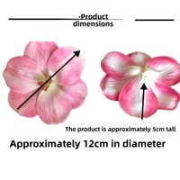 Kepala Bunga Tulip Buatan Realistis dari Plastik, Hiasan Bunga Cetak Plastik, DIY Jepit Rambut, Dekorasi Pernikahan