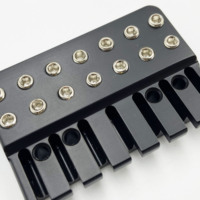 Pont de guitare électrique sans tête à 7 cordes, noir, haut de gamme, accessoires de guitare en gros, approvisionnement en vrac